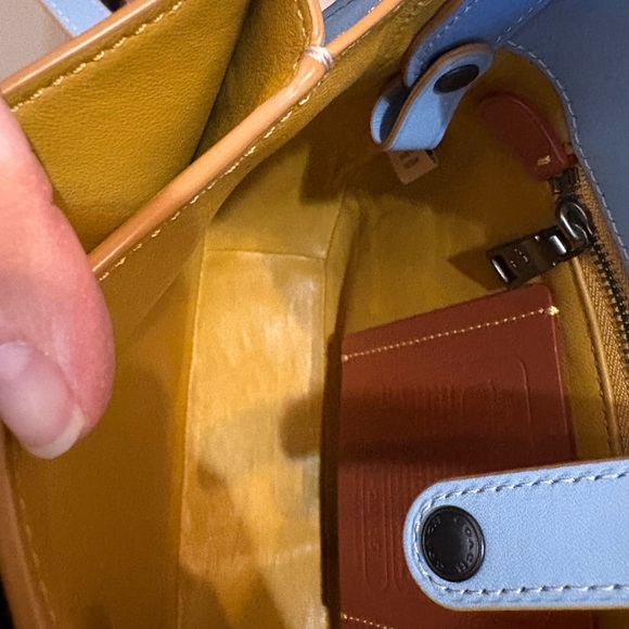 Coach 1941 Saddle Bag 23 in cornflower blue - Picture 3 of 14